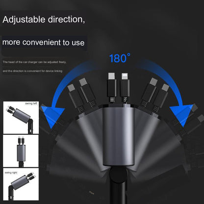 4-in-1 Retractable Car Charger