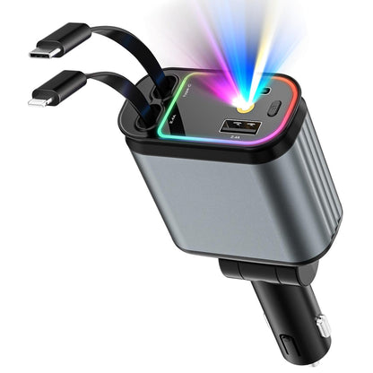 4-in-1 Retractable Car Charger