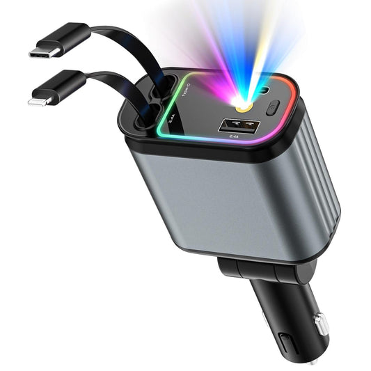 4-in-1 Retractable Car Charger
