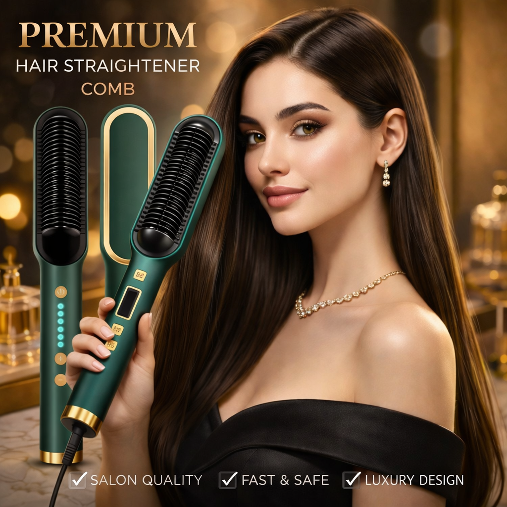 SalonGlow 5-Minute Hair Straightener Comb