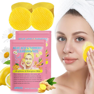 40 pieces per pack Turmeric Acid Cleaning Pads